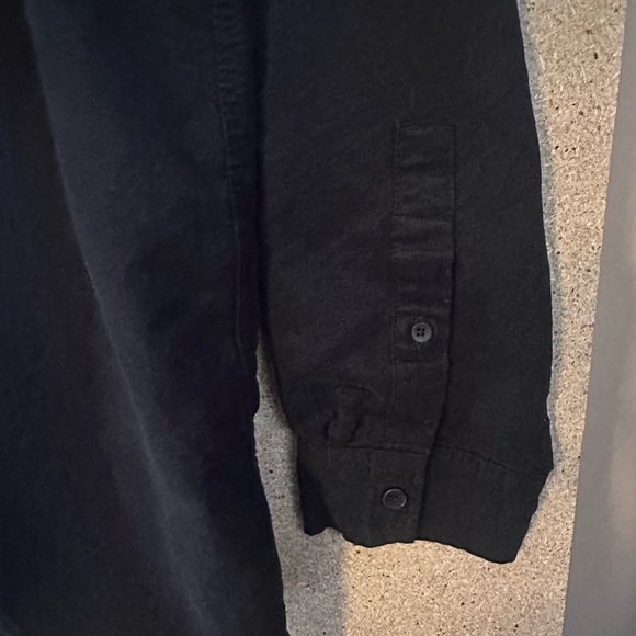 Men's Black Button Up Sueded George Size XLT - Picture 6 of 8